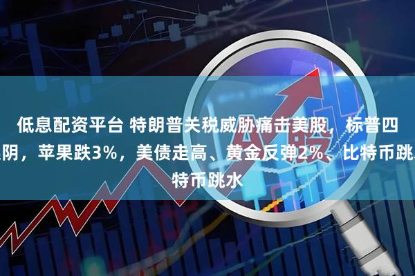 低息配资平台 特朗普关税威胁痛击美股，标普四连阴，苹果跌3%，美债走高、黄金反弹2%、比特币跳水